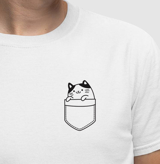 Camiseta Gato de Bolso
