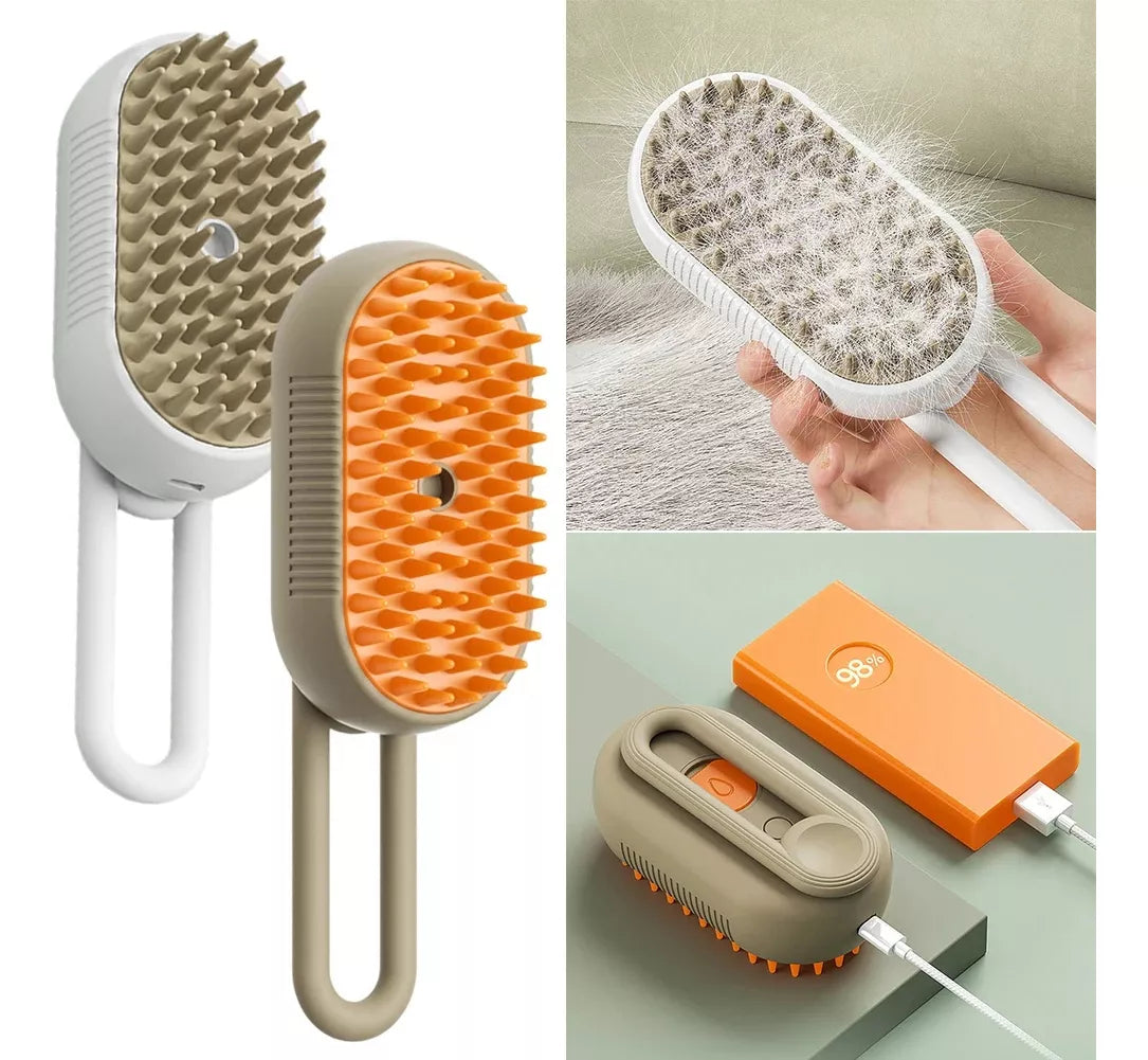 Escova para Cães e Gatos Fumegante 🇧🇷