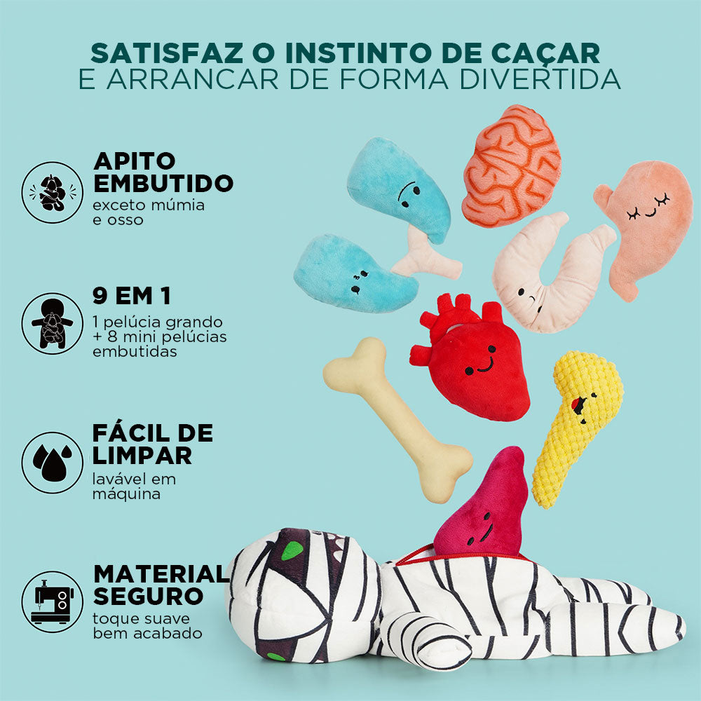 Pelúcia 9 em 1 Múmia Mágica