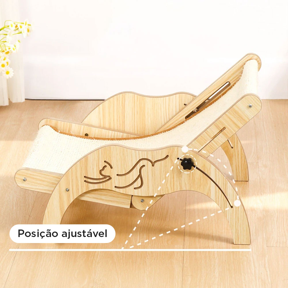 Cadeira Arranhador de Sisal Luxo