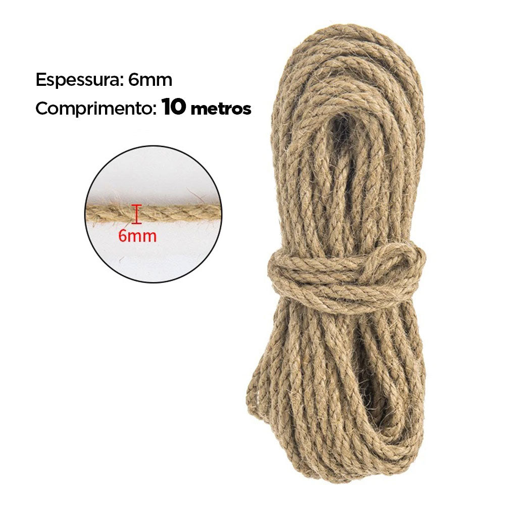 Corda Sisal Natural Rolo 10m
