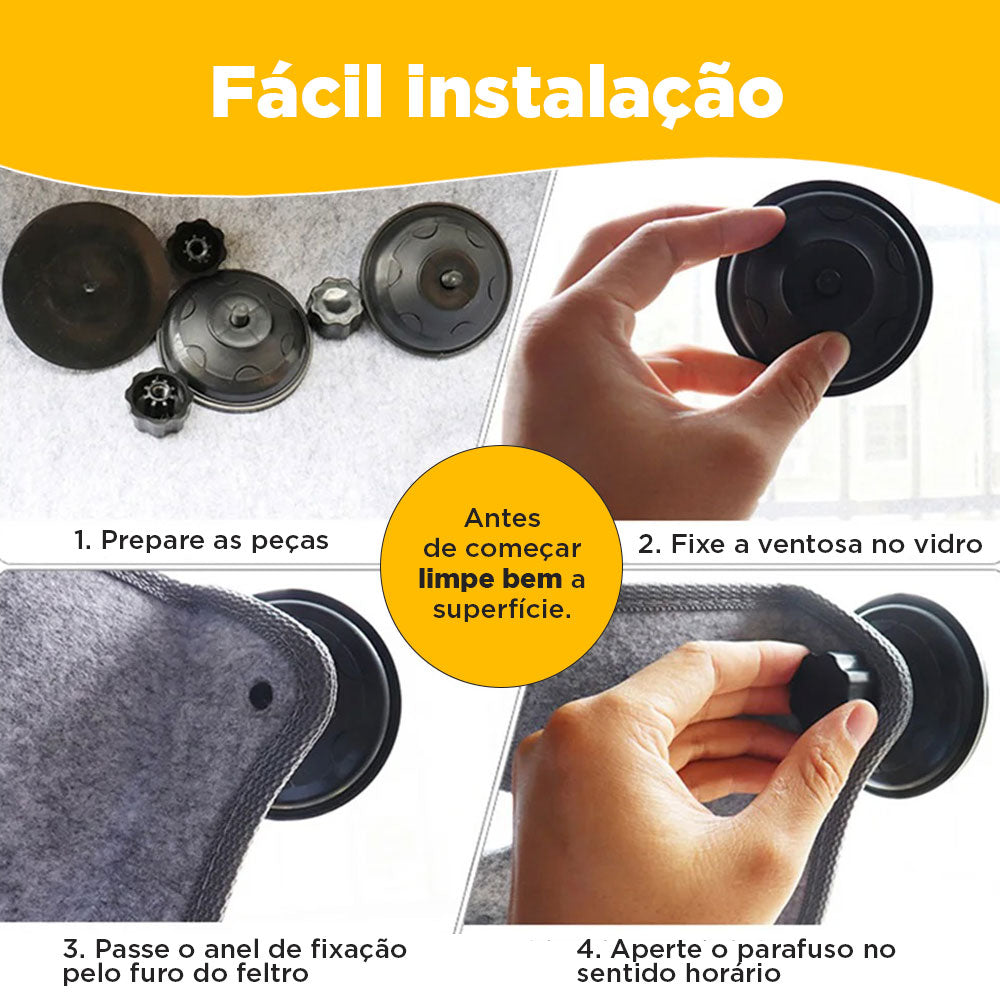 Cama de Janela Suspensa para Gato