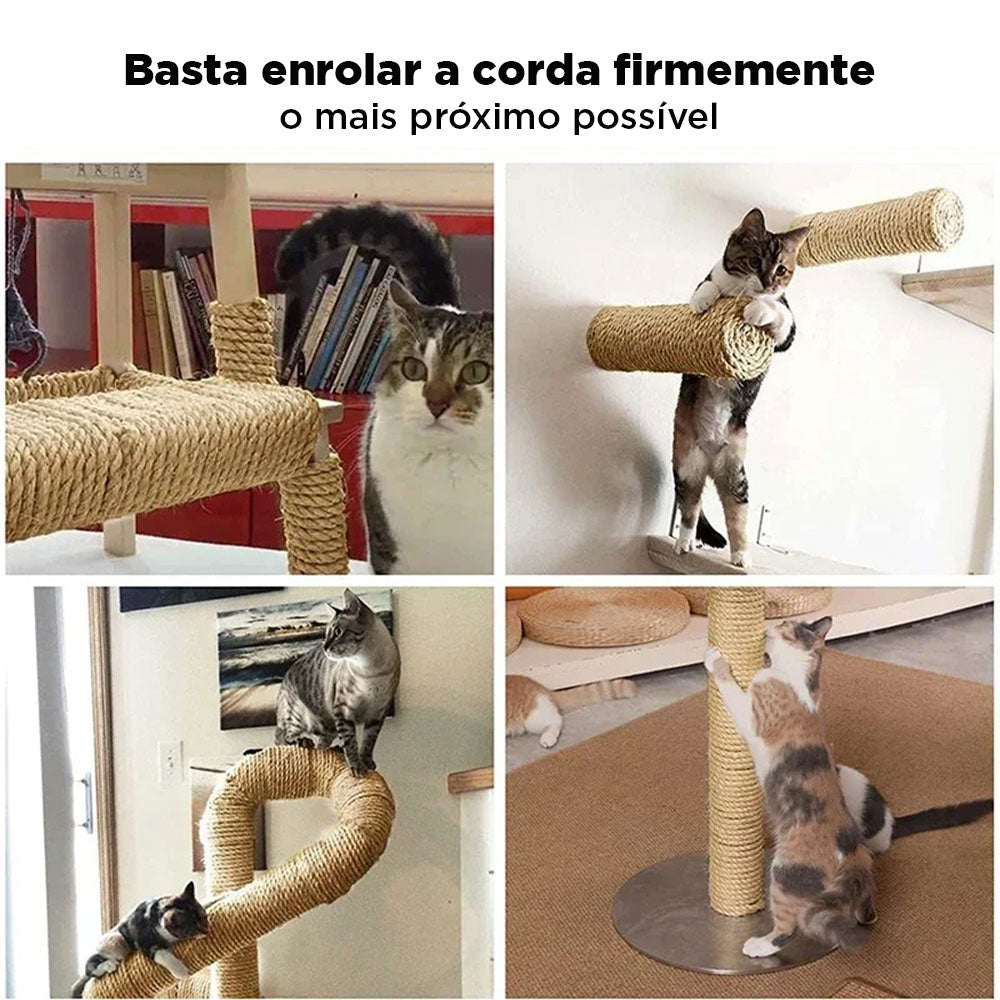 Corda Sisal Natural Rolo 10m