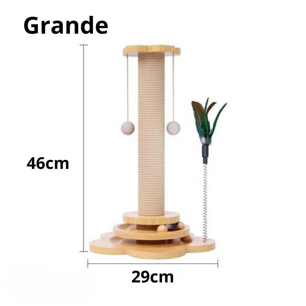 Arranhador de Madeira Brinquedo para Gato