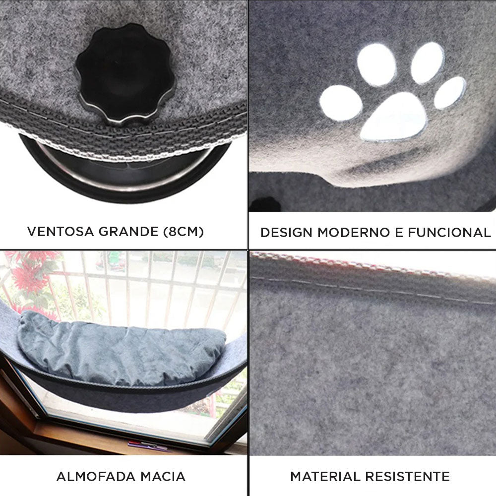 Cama de Janela Suspensa para Gato