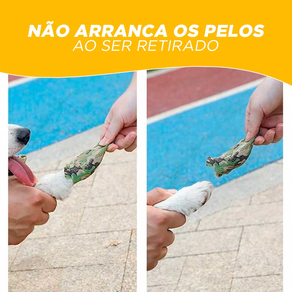 Bandagem Pet Elástica Autoaderente