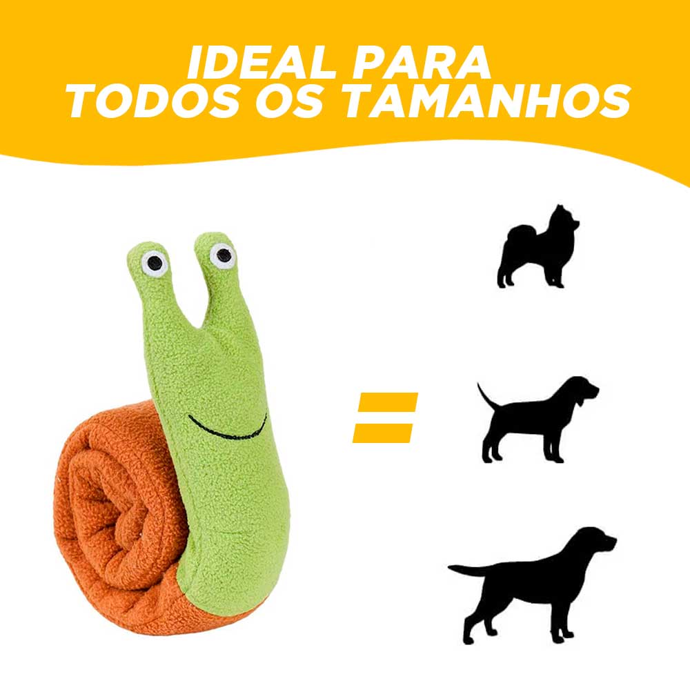 Pelúcia Caracol Porta Petiscos