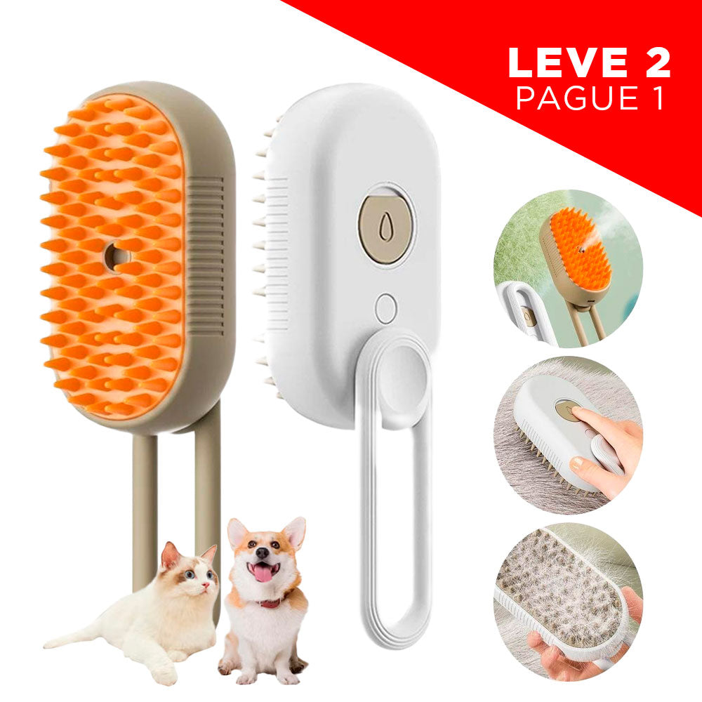 Escova para Cães e Gatos Fumegante 🇧🇷