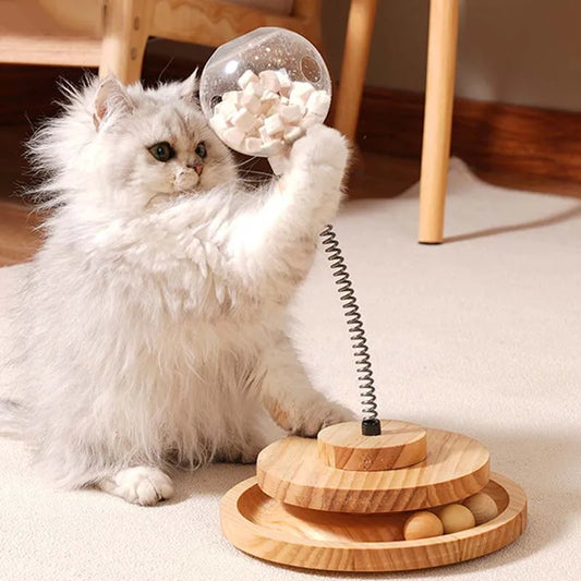 Comedouro Interativo com Molas Para Gato