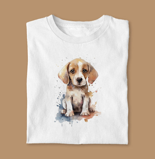 Camiseta Amigo Leal Coleção Aquarela