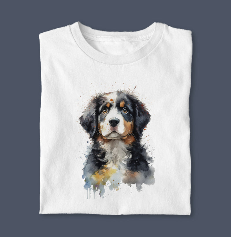 Camiseta Coração Valente Coleção Aquarela