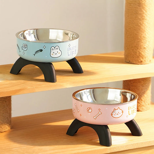 Comedouro Pet Fashion Cartoon Antiestresse