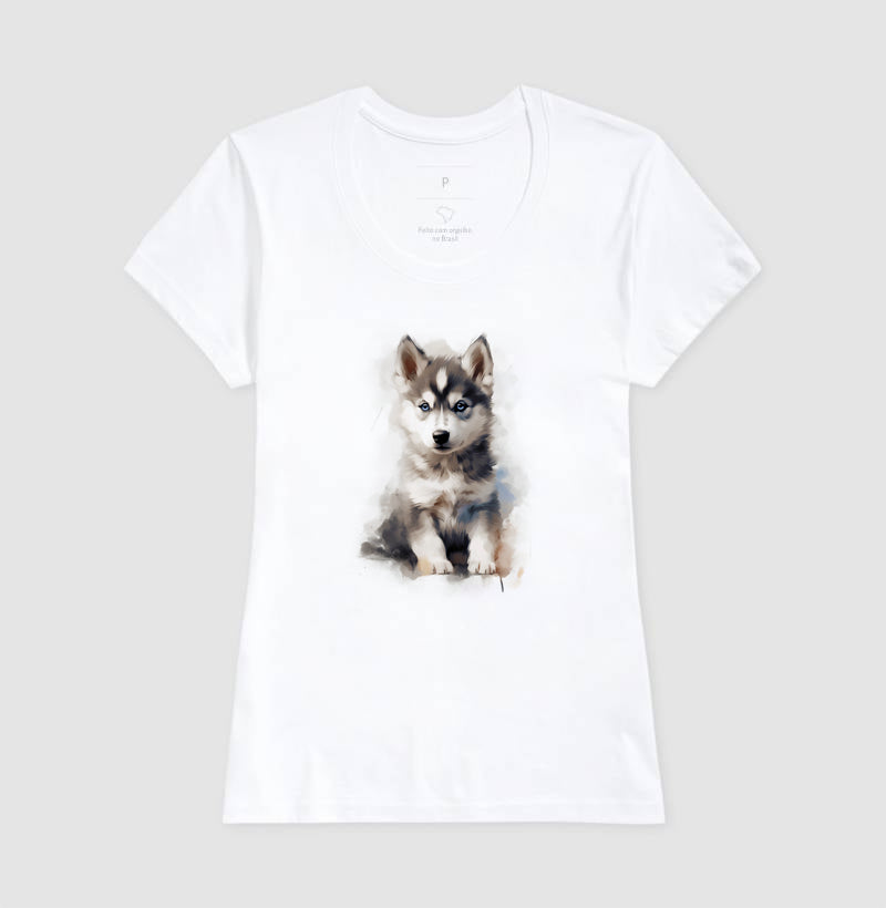 Camiseta Focinho Fofo Coleção Aquarela