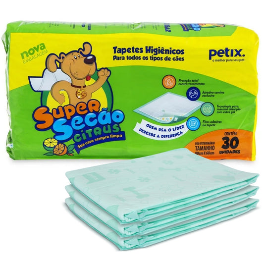 Super Secão Citrus Tapete Higiênico para Cachorro