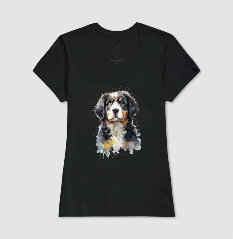 Camiseta Coração Valente Coleção Aquarela