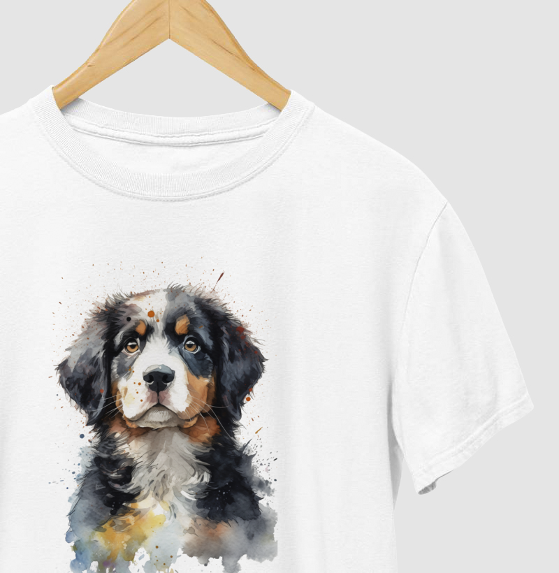 Camiseta Coração Valente Coleção Aquarela