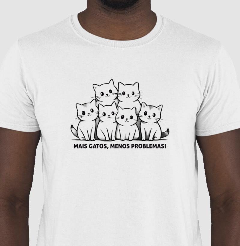 Camiseta Mais Gatos