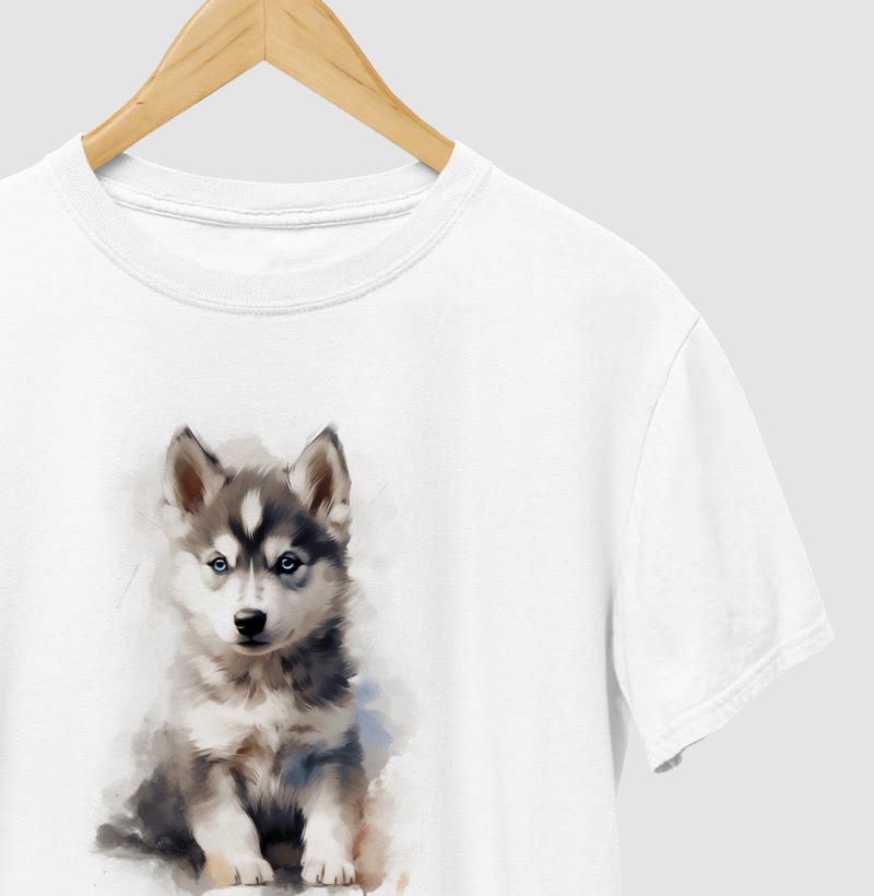 Camiseta Focinho Fofo Coleção Aquarela