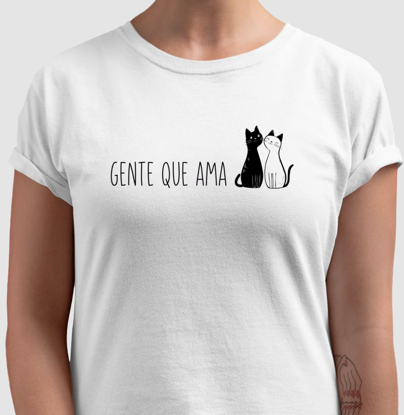Camiseta Gente que Ama Gatos