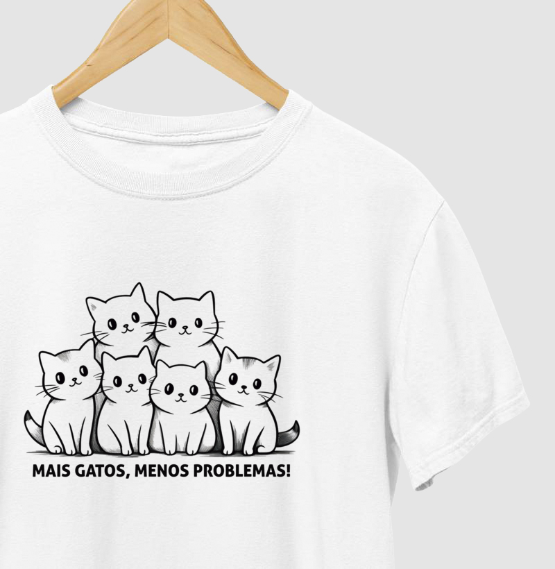 Camiseta Mais Gatos