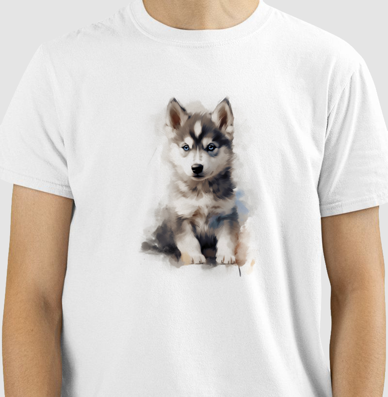 Camiseta Focinho Fofo Coleção Aquarela