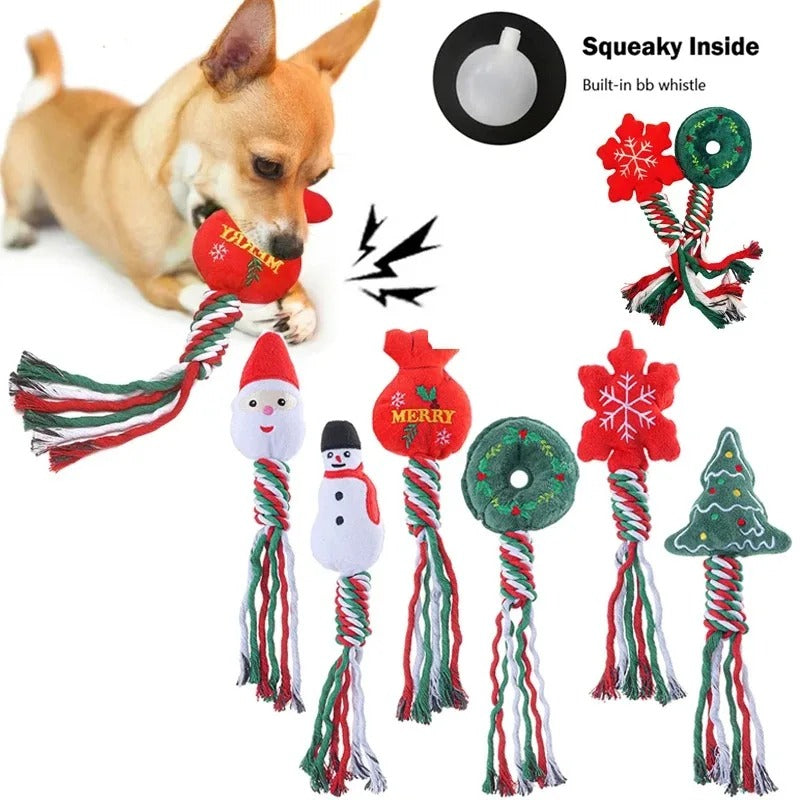 Brinquedo de Corda de Natal para Cão