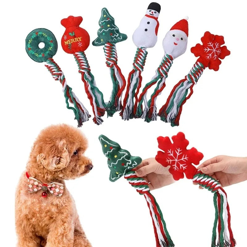 Brinquedo de Corda de Natal para Cão