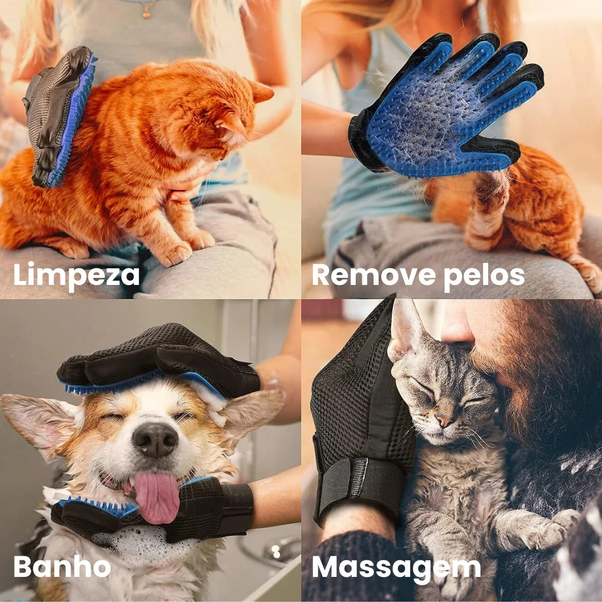 Luva Mágica Escova para Pet 🇧🇷