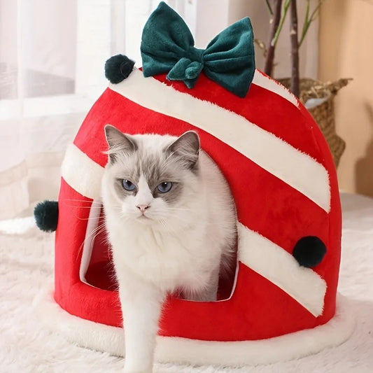 Cama Para Gato de Natal