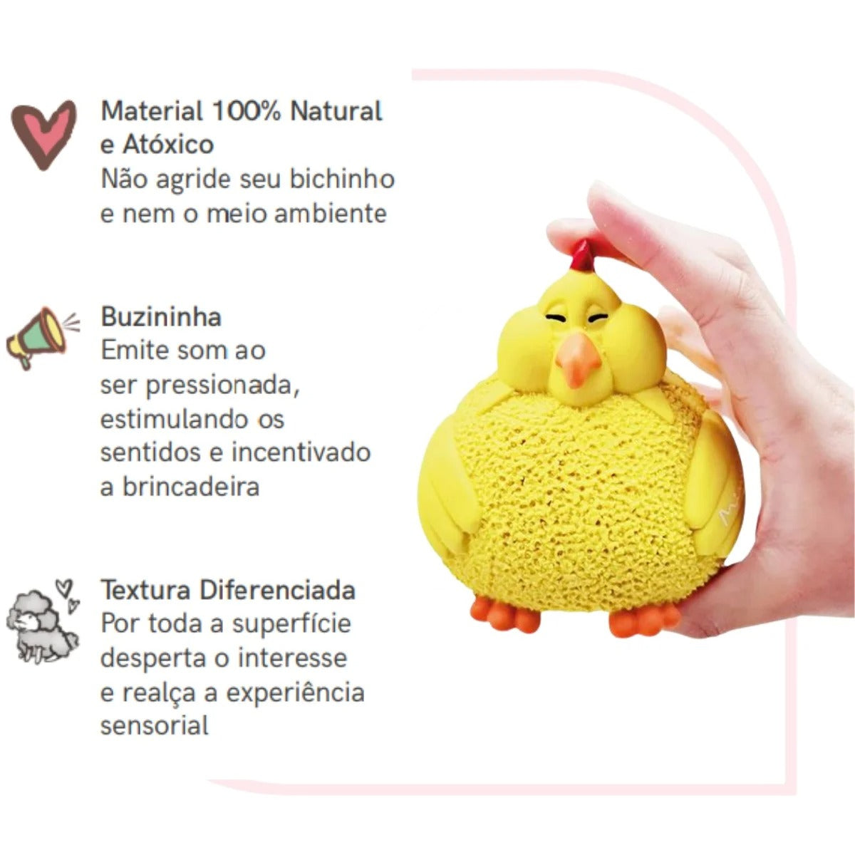 Galinha Texturizada Mimo Pet