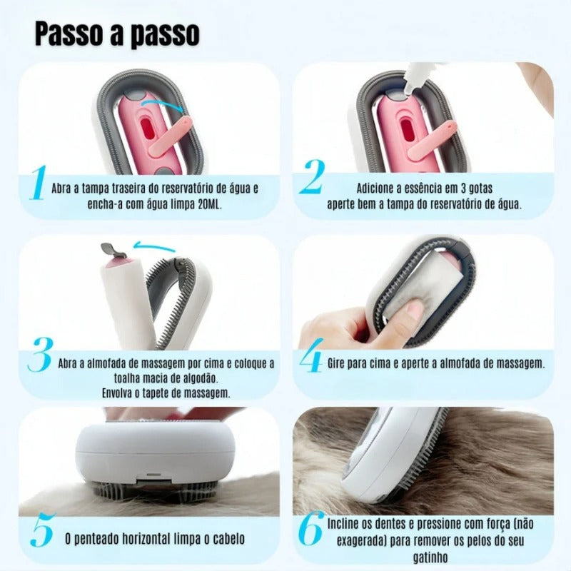 Escova de Limpeza para Gatos