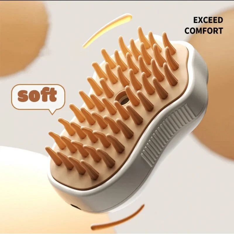 Escova Elétrica Massageadora Vaporizadora Recarregável