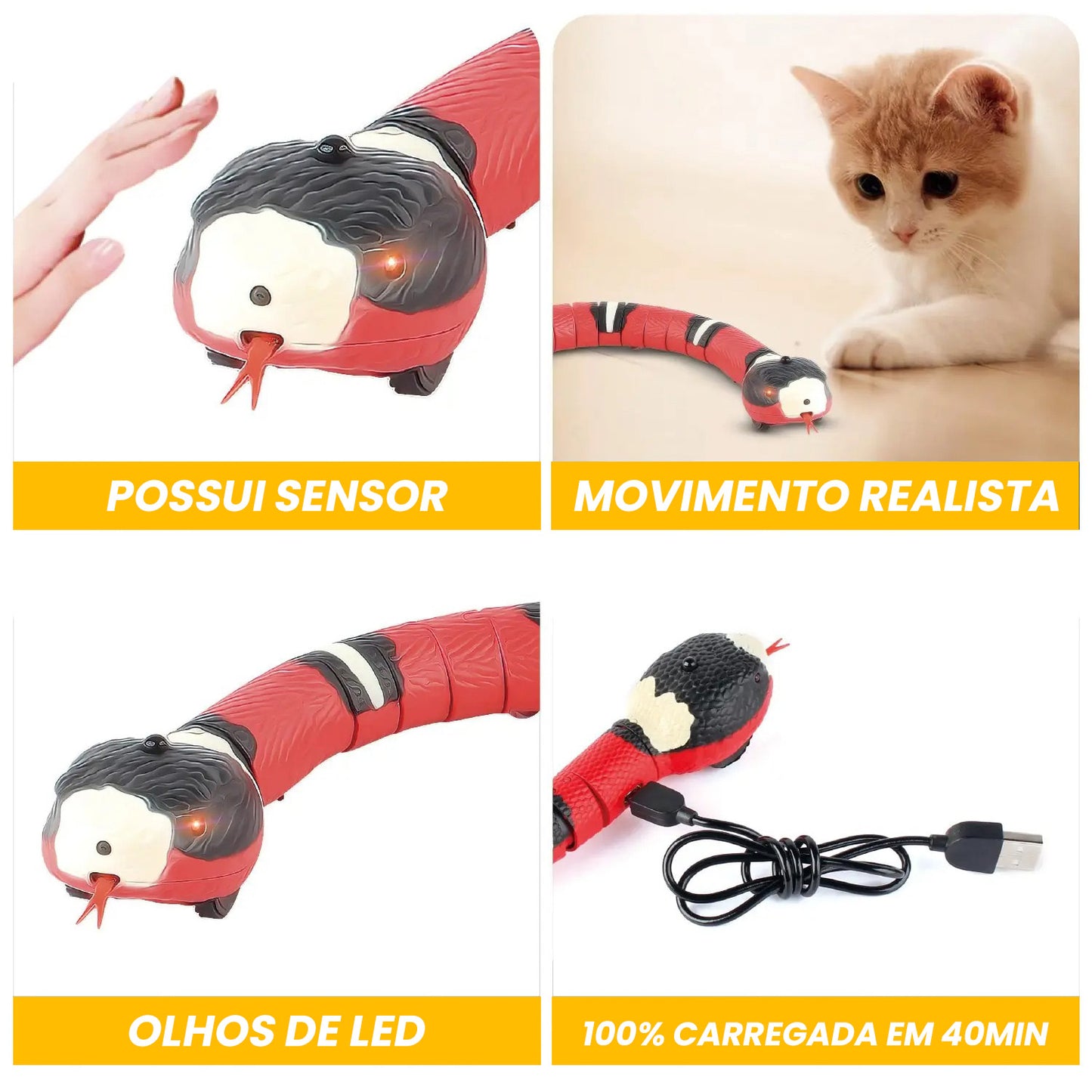 Cobra Inteligente para Gatos