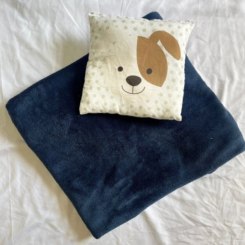 Manta Soft Pet com Travesseiro de Cachorrinho 🇧🇷