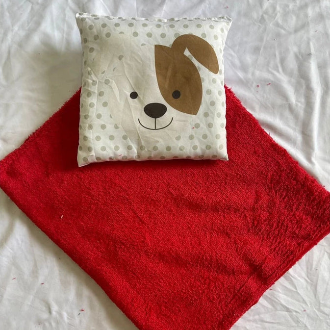 Manta Soft Pet com Travesseiro de Cachorrinho 🇧🇷