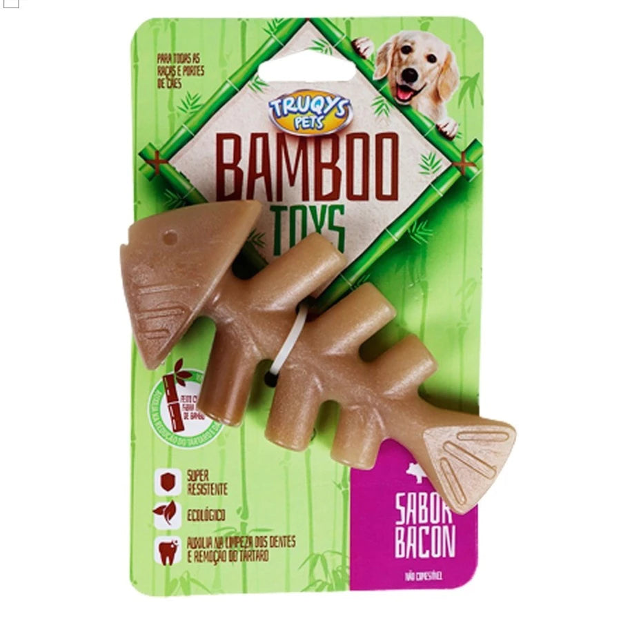 Osso de Bamboo Bone Toy sabor Bacon