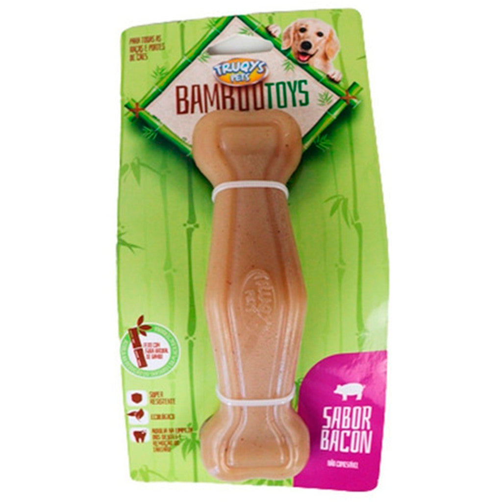 Osso de Bamboo Bone Toy sabor Bacon