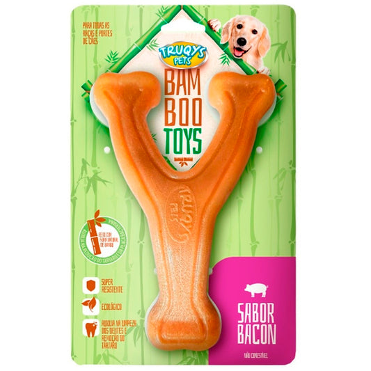 Osso de Bamboo Bone Toy sabor Bacon