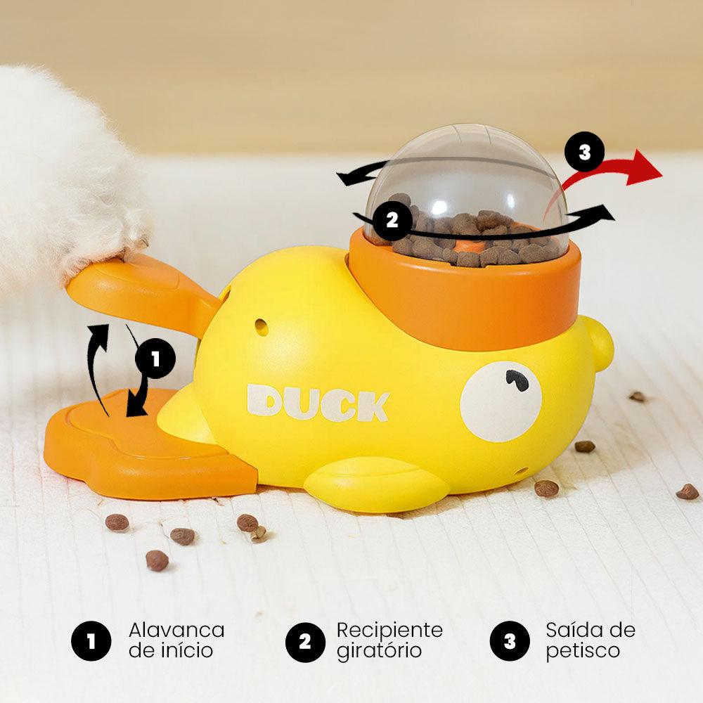 Lança Petisco Interativo Pato Play
