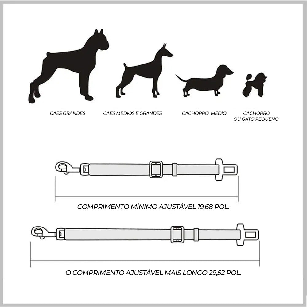 Cinto de Segurança para Pet